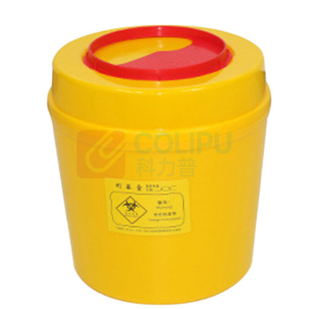 海斯迪克 HYSTIC 圆型黄色利器盒 锐器盒 HKCX-22 100039961454 圆形利器盒6L(10个)