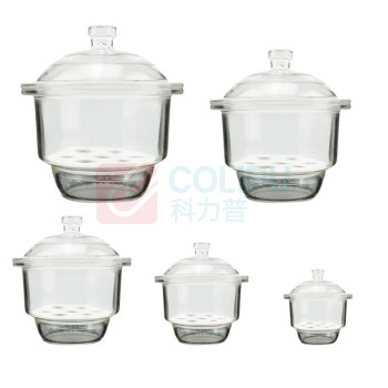 海斯迪克 HYSTIC 玻璃干燥器 生物实验透明附瓷板干燥用具 HKCL-193 100013059091 150mm (透明)