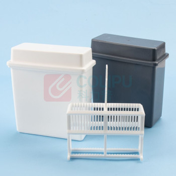 海斯迪克 HYSTIC 24片装塑料载玻片染色架 染色缸(盒+染色架) HKCL-259 100027797692 (灰色)