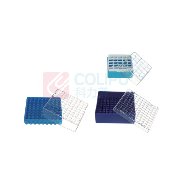 特瑞夫 TREFFLAB 冷冻存储盒 96103450 透明盖子 PC材质 25格 5×5 适用1-2ml 内螺旋的冻存管