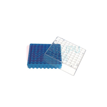 特瑞夫 TREFFLAB 冷冻存储盒 96103451 透明盖子 PC材质 81格 9×9 适用1-2ml 外螺旋的冻存管