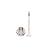 特瑞夫 TREFFLAB 玻璃量筒 96103711 六角形底座 带磨砂玻璃塞 容量 10ml