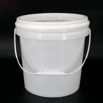 冰禹 BYyc-227 圆形塑料水桶 涂料桶办公室清洁拖把桶 10L白色 BYyc-227 10L (白色)