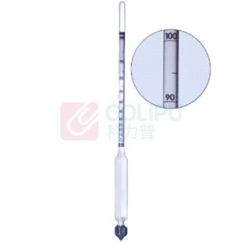 垒固 酒精计 酒精密度计 玻璃酒精计 B-014803 0-100