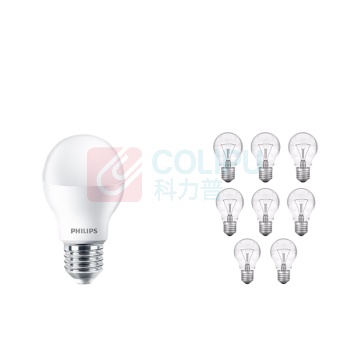 飞利浦 PHILIPS LED灯泡 球泡E27 7W冷白光6500K