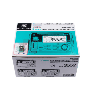 克列茨 KYORITSU 低电阻测试仪 KEW3552BTKIT 绝缘/导通测试仪(智能蓝牙版数字式1000V)