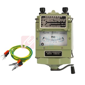 梅格牌 手摇兆欧表 ZC25B-3 500V 1500MΩ 绝缘电阻测试仪