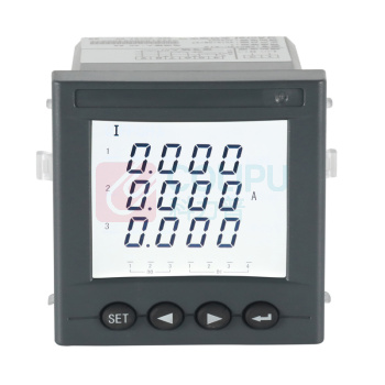 Acrel 三相电流表LED显示配置RS485通讯 AMC72-AI3/C