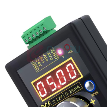 FNIRSI 高精度手持电压电流信号发生器 SG-002 正负0-12V/0-4-24mA (黑色) 内置 锂电池 可充电