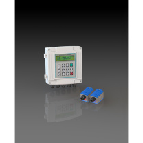 道盛 白壁挂标准中型外夹式超声波流量计 TUF-2000SW-TM-1(DN50~500) -30~90℃ 配10m线 适用于DN50~500管径 白色铸铝壁挂式主机 显示:2行汉字同屏显示瞬时流量、累积流量、信号状态等 主机防护等级IP67,传感器防护等级IP68