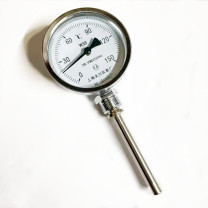 上海天川 双金属温度计 WSS-411 M27*2 0~150℃ L=100mm 1.5级 连接方式:螺纹M27*2