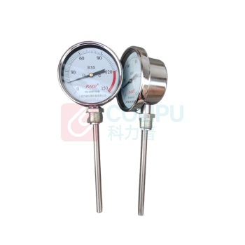 科至途 不锈钢温度表 150℃感温 杆100mm-4分(径向)