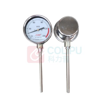 科至途 不锈钢温度表 150℃感温 杆100mm-4分(径向)