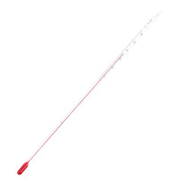 匡建仪表 玻璃温度计 -80+60℃ 可检定长度30cm (红水手工雕刻型)