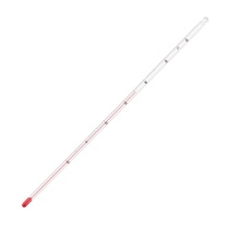 匡建仪表 玻璃温度计 红水玻璃棒测温仪 -10+50℃