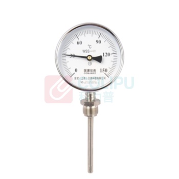 匡建仪表 双金属温度计 WSS-481 0-150℃ L=100mm 4分固定螺纹