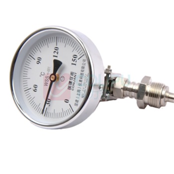 匡建仪表 双金属温度计 WSS-481 0-150℃ L=100mm 4分固定螺纹