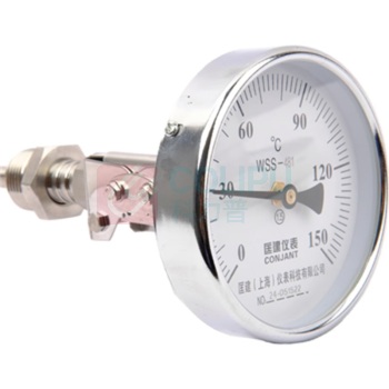 匡建仪表 双金属温度计 WSS-481 0-150℃ L=100mm 4分固定螺纹