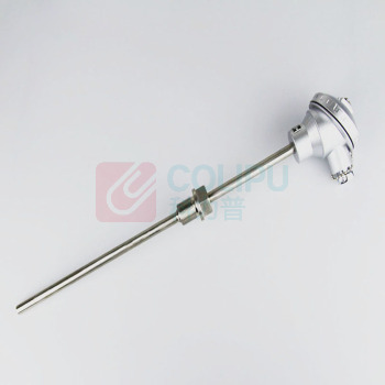南派克 热电偶传感器 WZPK-1932-1000 PT100 单芯铠装直径8mm 长度500mm 三线制,A级精度,接线端带弹簧+1000mm长引线,校准温度点0℃,30℃,100℃ 不含检测报告
