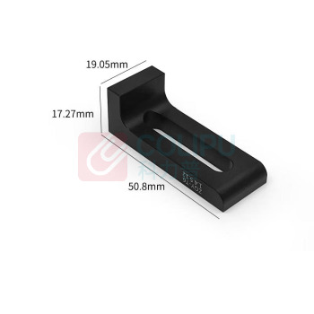 DYQT 压板 ZGY-T6 L型压板带M6通孔,图纸 铝合金,黑色