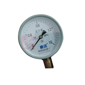 秦仪 压力表 1.6级 0-1.6Mpa YTN-100 