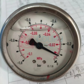 康斯特 压力表 Y-100 -1.0-0Mpa 螺纹1/8背后接,不带检测报告