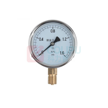 中环天仪 膜盒压力表 YE-100 0~16kPa