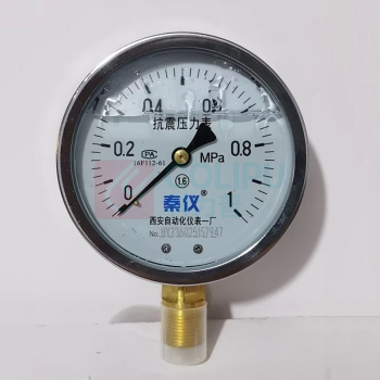 秦仪 抗震压力表(不含检测报告) YN-100 0-1MPa 精度1.6级