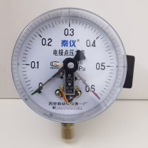秦仪 电接点压力表(含检测报告) YX-150 0-0.6MPa 工作电压AC380V触头功率30VA带第三方效验证书