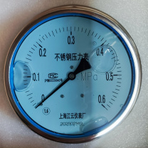 江云 不锈钢压力表 Y150 0-0.6MPa