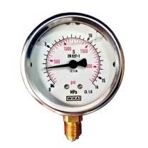 Wika 不锈钢轴向压力表 EN 837-1 Y60, 0-16MPa /2300psi 耐震1.6级 不含检测报告