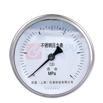 匡建仪表 压力表 YTN-100BFZ 0-1.6Mpa 1.6级 轴向连接
