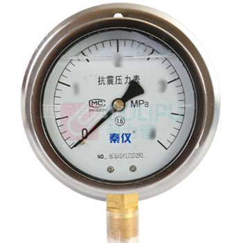 秦仪 60直径径向充油型压力表定制 YTN-60 /0MPa-16MPa