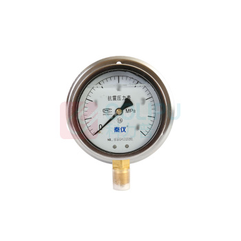 秦仪 60直径径向充油型压力表定制 YTN-60 /0MPa-10MPa