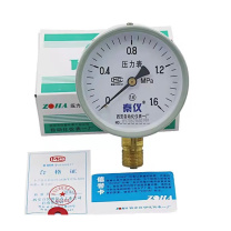 秦仪 100直径径向压力表定制 Y-100 /0MPa-1.6MPa