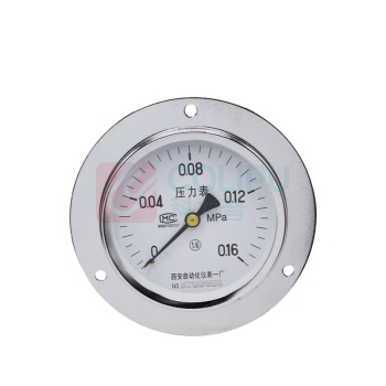 秦仪 100直径轴向压力表定制 Y-100ZT /0MPa-1.6MPa