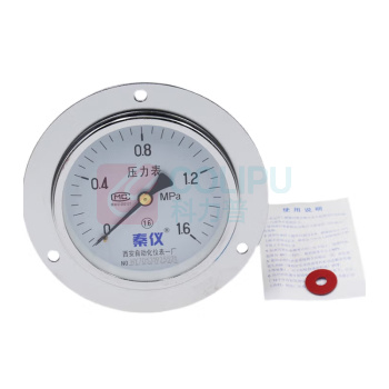 秦仪 100直径轴向压力表定制 Y-100ZT /0MPa-1.6MPa