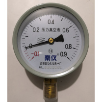 秦仪 压力真空表 YZ-100 (-0.1-0.9)MPa精度等级1.6级 (不含检测报告)