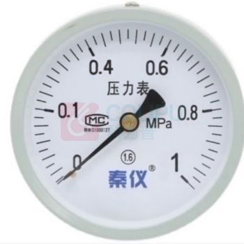 秦仪 压力表 0-1mpa 轴向直径60mm