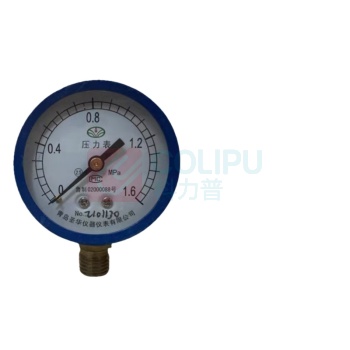 圣华 吹砂压力表 Y-60 径向9.8mm, 1.6mMPa, 表型Φ60mm