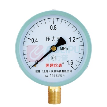 匡建仪表 压力表 Y-100 直径100mm, M20*1.5螺纹, 径向安装, 0-1.6mpa