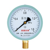 匡建仪表 压力表 Y-100 直径100mm, M20*1.5螺纹, 径向安装, 0-1.6mpa