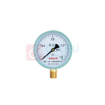 匡建仪表 压力表 Y-100 直径100mm, M20*1.5螺纹, 径向安装, 0-1.6mpa
