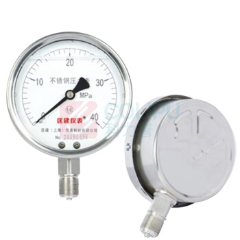 匡建仪表 不锈钢耐震压力表 YTN-100BF 0-40MPa 耐高温耐腐蚀