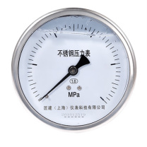 匡建仪表 不锈钢耐震压力表 YTN-100BFZ 0-60MPa 轴向安装 不带面板 防腐蚀 耐高温