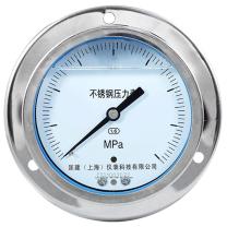 匡建仪表 不锈钢耐震压力表 YTN-100BFZT 0-40MPa 轴向同心前带边/304材质