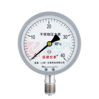 匡建仪表 普通压力表 Y-100BF 0-40MPa 1.6级M20*1.5
