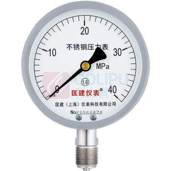 匡建仪表 普通压力表 Y-100BF 0-40MPa 1.6级M20*1.5