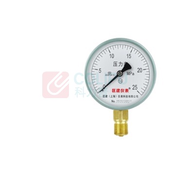 匡建仪表 压力表 Y-100 直径100mm M20*1.5螺纹 径向安装 0-25mpa