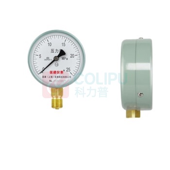 匡建仪表 压力表 Y-100 直径100mm M20*1.5螺纹 径向安装 0-25mpa